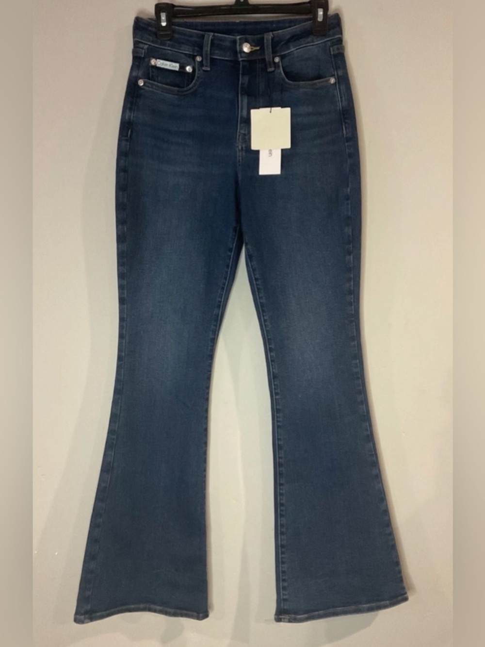 Calvin Klein Jeans Women's High Rise Flared Denim Mid Wash Sz 28 NWT